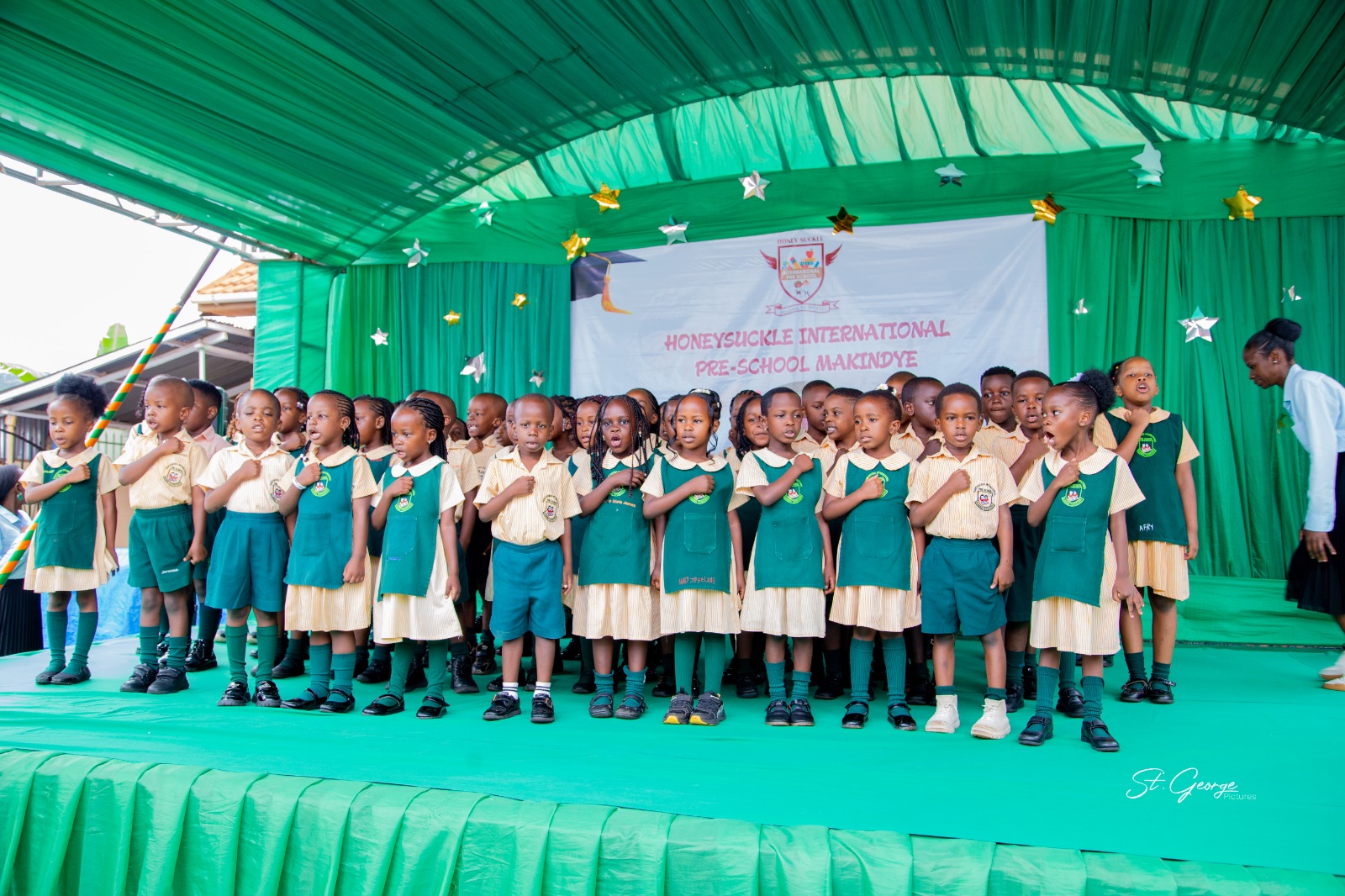 Children performing at Honeysuckle Pre-School